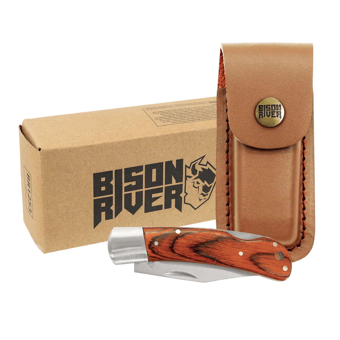 Bison River knife with Sheath - Rust Belt Customz