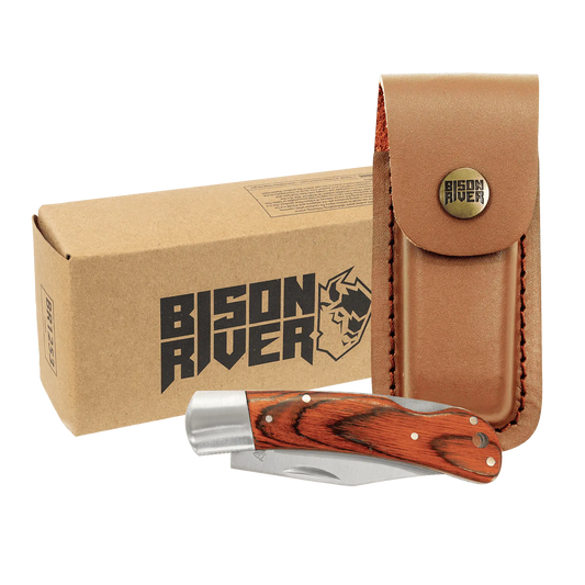 Bison River knife with Sheath - Rust Belt Customz