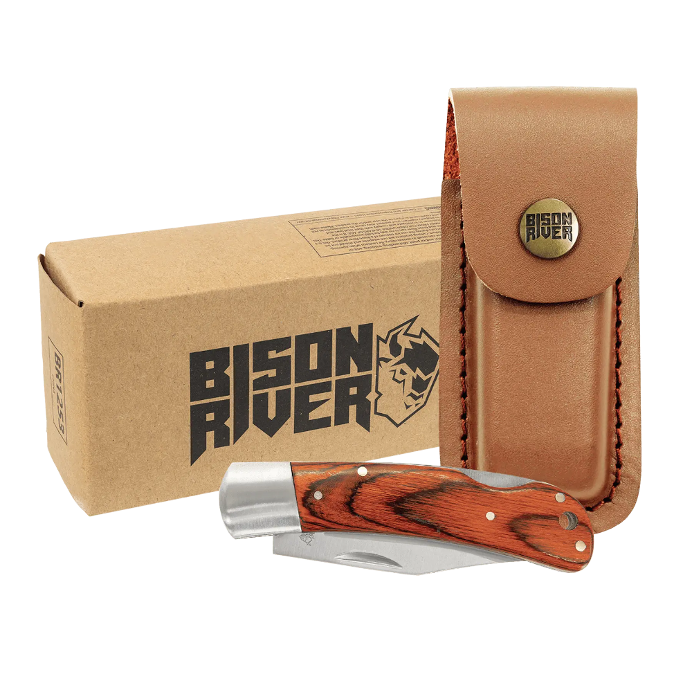 Bison River knife with Sheath - Rust Belt Customz