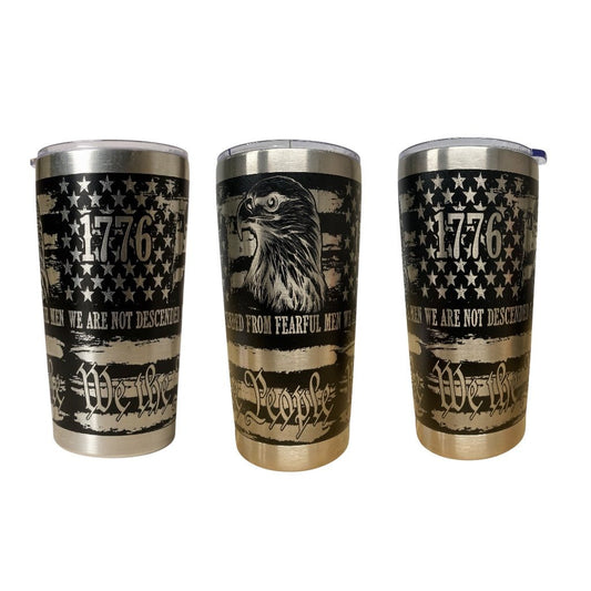 1776 we the people full wrap tumbler - Rust Belt Customz