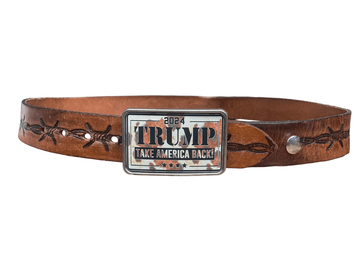 Trump take America back belt buckle - Rust Belt Customz