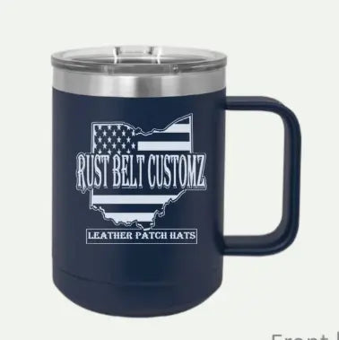 15 oz custom engraved mug by Polar Camel with handle and unique design.
