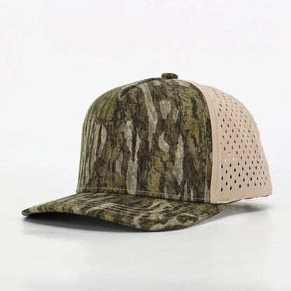 10 10 Performance Hat 5 Panel Customized Leather Patch Hat - Rust Belt Customz