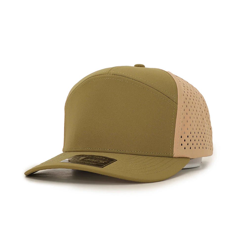 1010 Performance 7 - Panel Hat – Sweat - Proof, Water - Resistant & Custom Patch - Rust Belt Customz