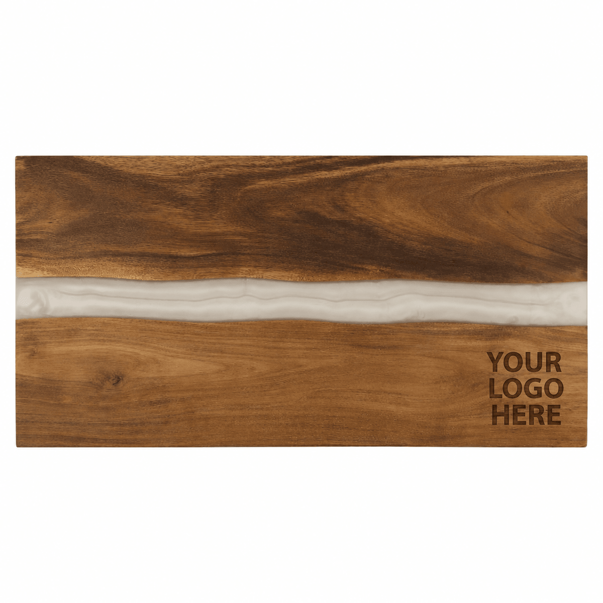 Personalized Acacia & Resin Charcuterie Board — 18″ × 9″ - Rust Belt Customz