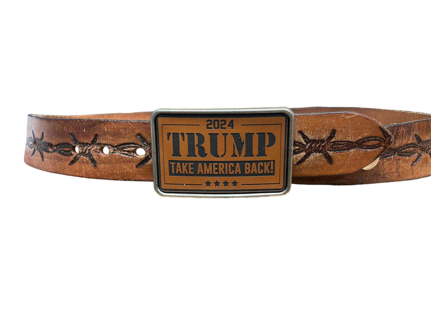 Trump take America back belt buckle