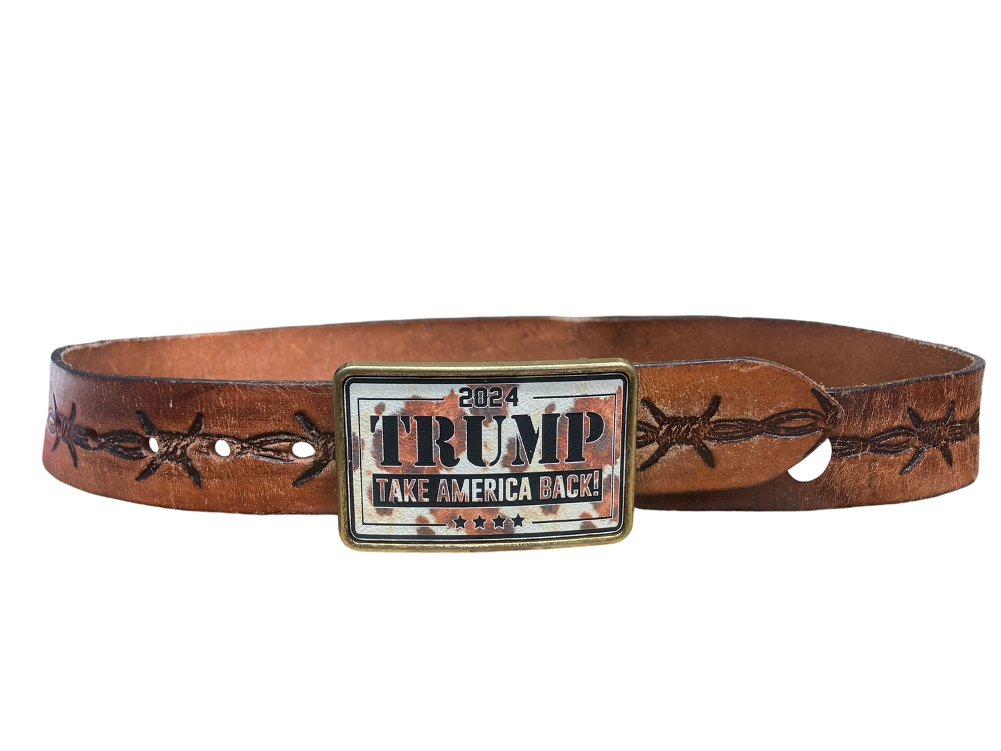 Trump take America back belt buckle