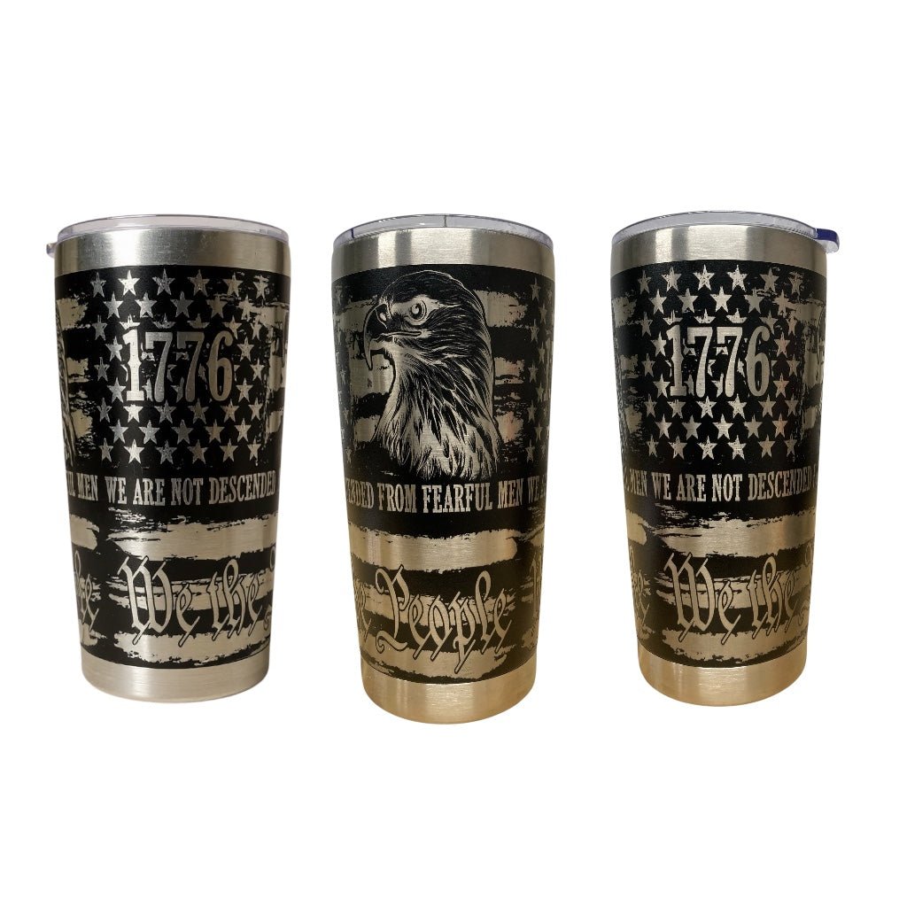 1776 we the people full wrap tumbler - Rust Belt Customz