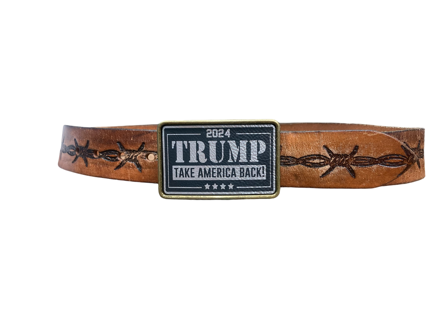 Trump take America back belt buckle