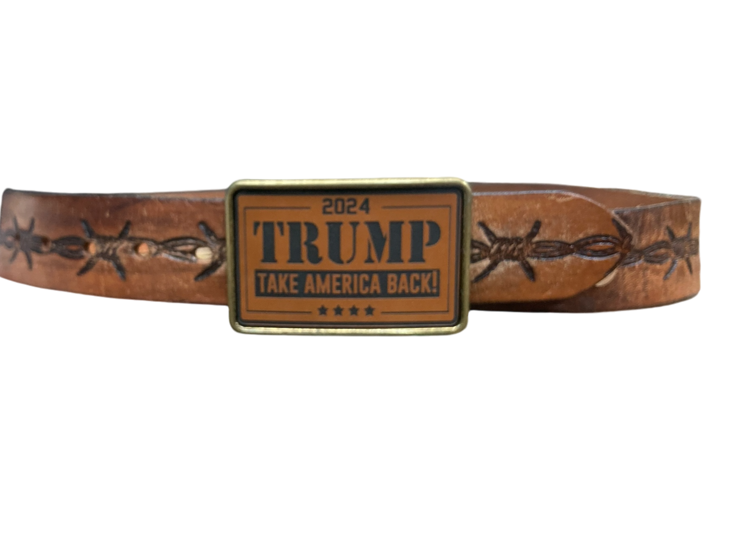 Trump take America back belt buckle