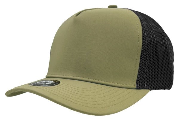 Custom Leather Patch Zapped 5 - Panel Water - Resistant Hat - Rust Belt Customz