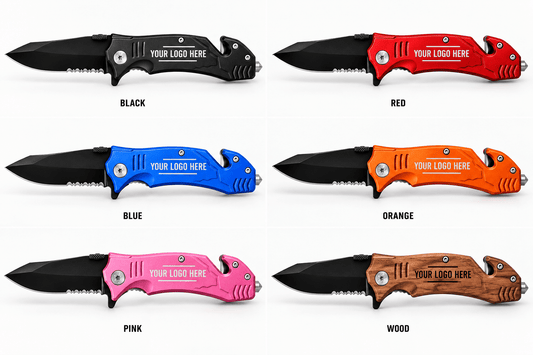 Custom Engraved Bison River Rescue Knife - Rust Belt Customz
