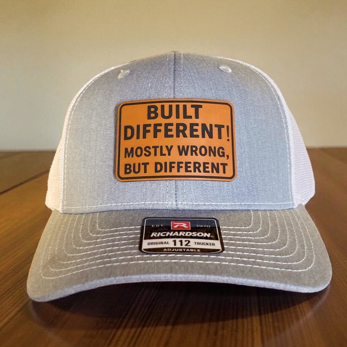 Built Different (Mostly Wrong) – Funny Richardson 112 Trucker Hat - Rust Belt Customz
