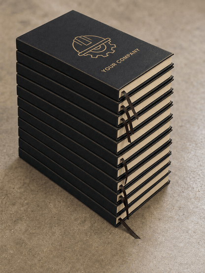 Custom Engraved Leatherette Journal | Upload Your Logo - Rust Belt Customz