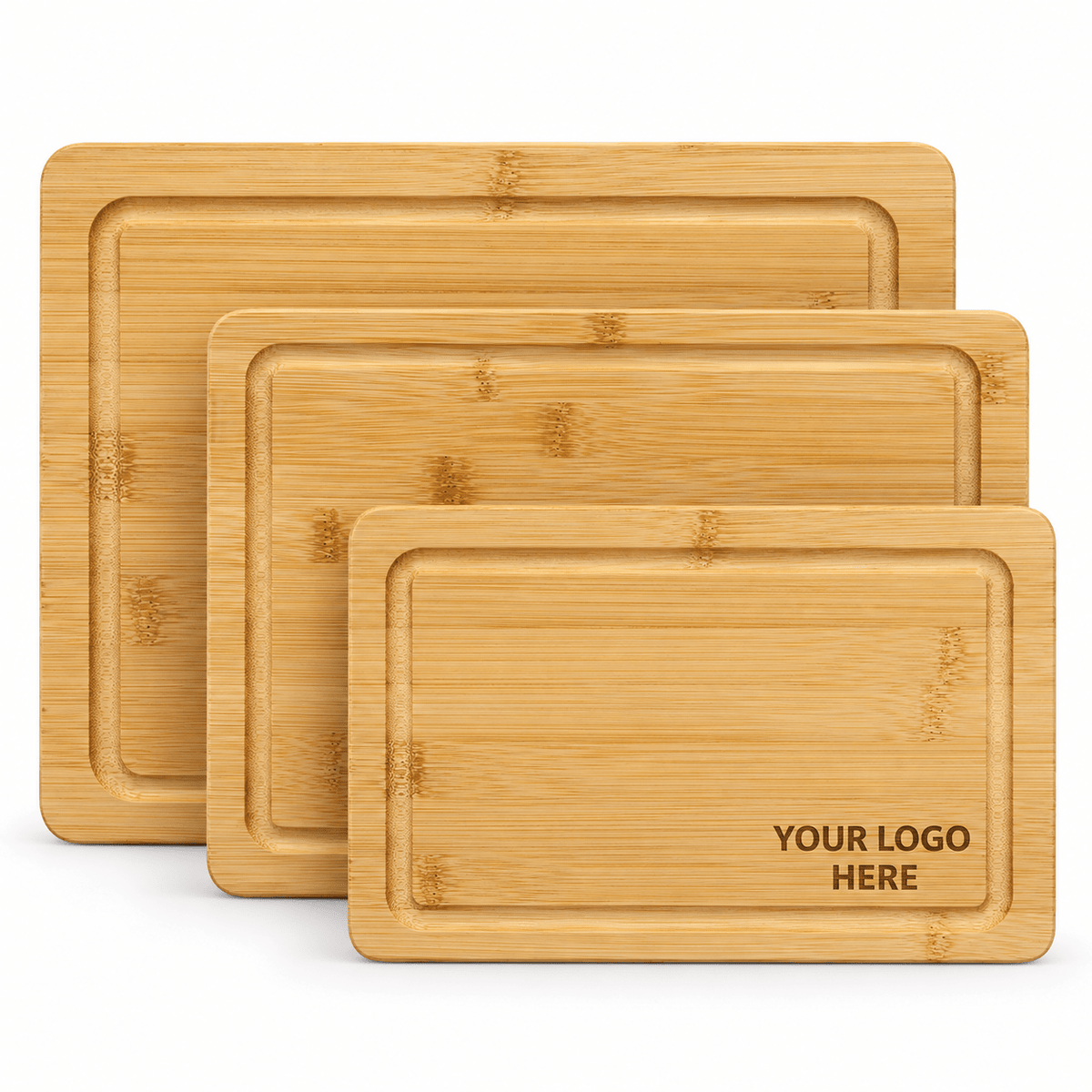 Custom Engraved Bamboo Cutting Board with Drip Ring - Rust Belt Customz