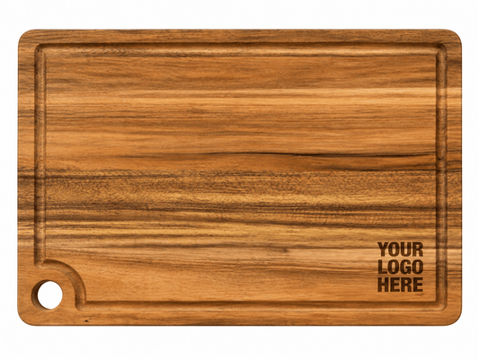 Personalized Acacia Cutting Board – Custom Logo & Name - Rust Belt Customz