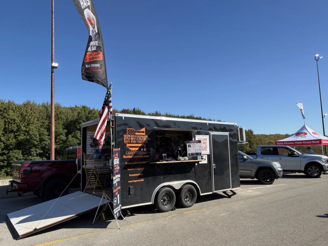 Rust Belt Customz mobile live engraving trailer